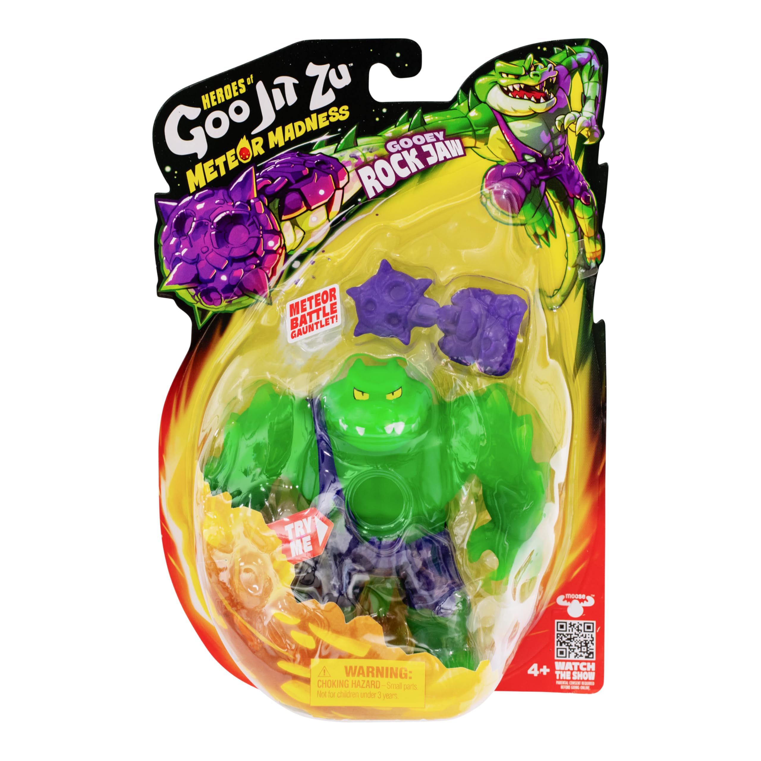 Amazon | Goo Jit Zu Meteor Madnessのヒーロー、伸縮性のあるロック