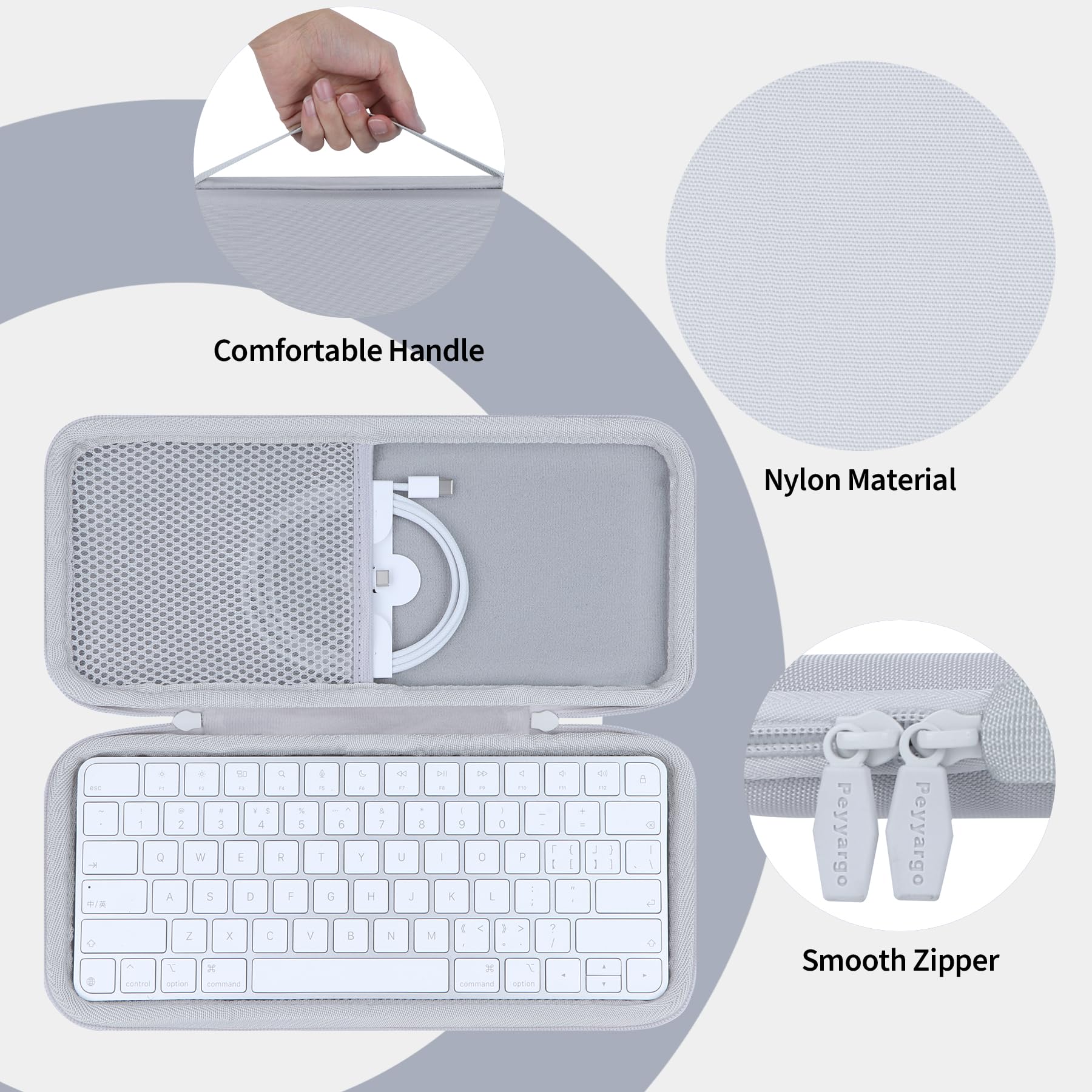 Hart Schutzhülle Kompatibel mit Apple Magic Keyboard，Tasche für Apple Magic Keyboard