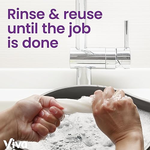 Miniatura 8 de Viva Toallas de papel Signature Cloth, 12 rollos triples, 141 hojas por rollo