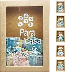 Quadro Cofre MDF, Cofre Desafio, Cofre para Guardar Dinheiro, Cofrinho de Dinheiro, Cofrinho Moedas. Transforme Suas Economias Em Uma Experiência Visual Motivadora Para Antigir Suas Metas!