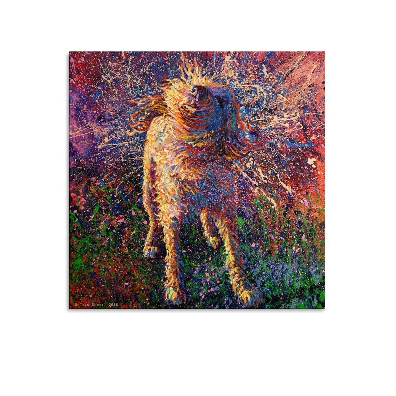 Póster de pintura de Iris Scott Obras de arte Impresión de imagen Póster de pared Cuadro Decorativo Decoración Habitación Pintura en lienzo 28 x 28 pulgadas (70 x 70 cm)