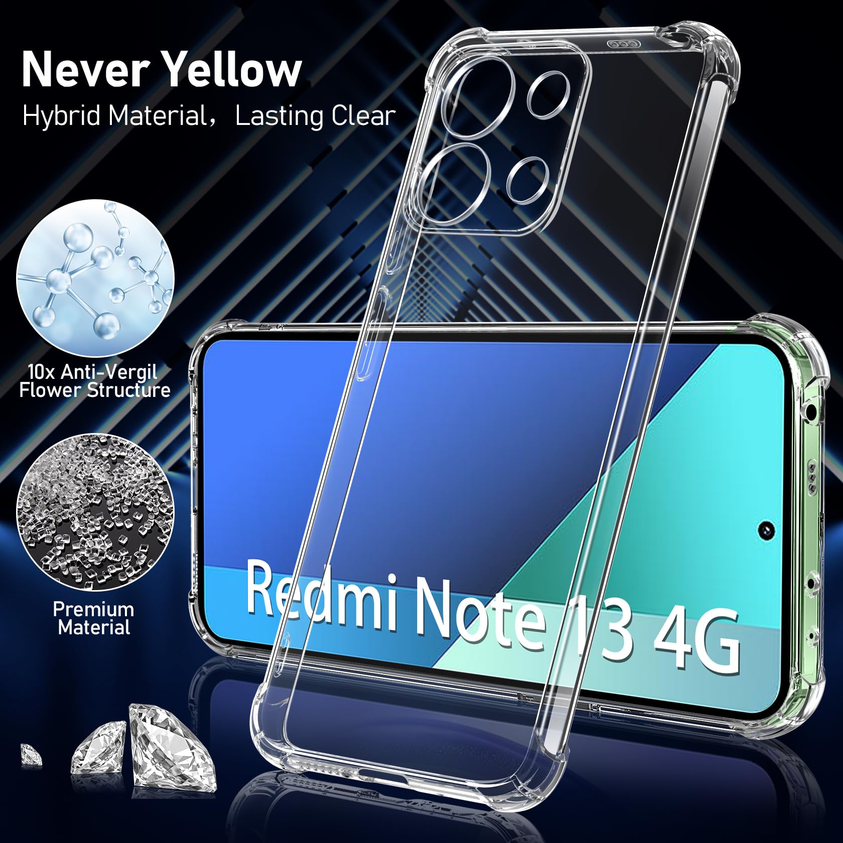 FLLAO Cover Compatibile con Xiaomi Redmi Note 13 Pro 5G