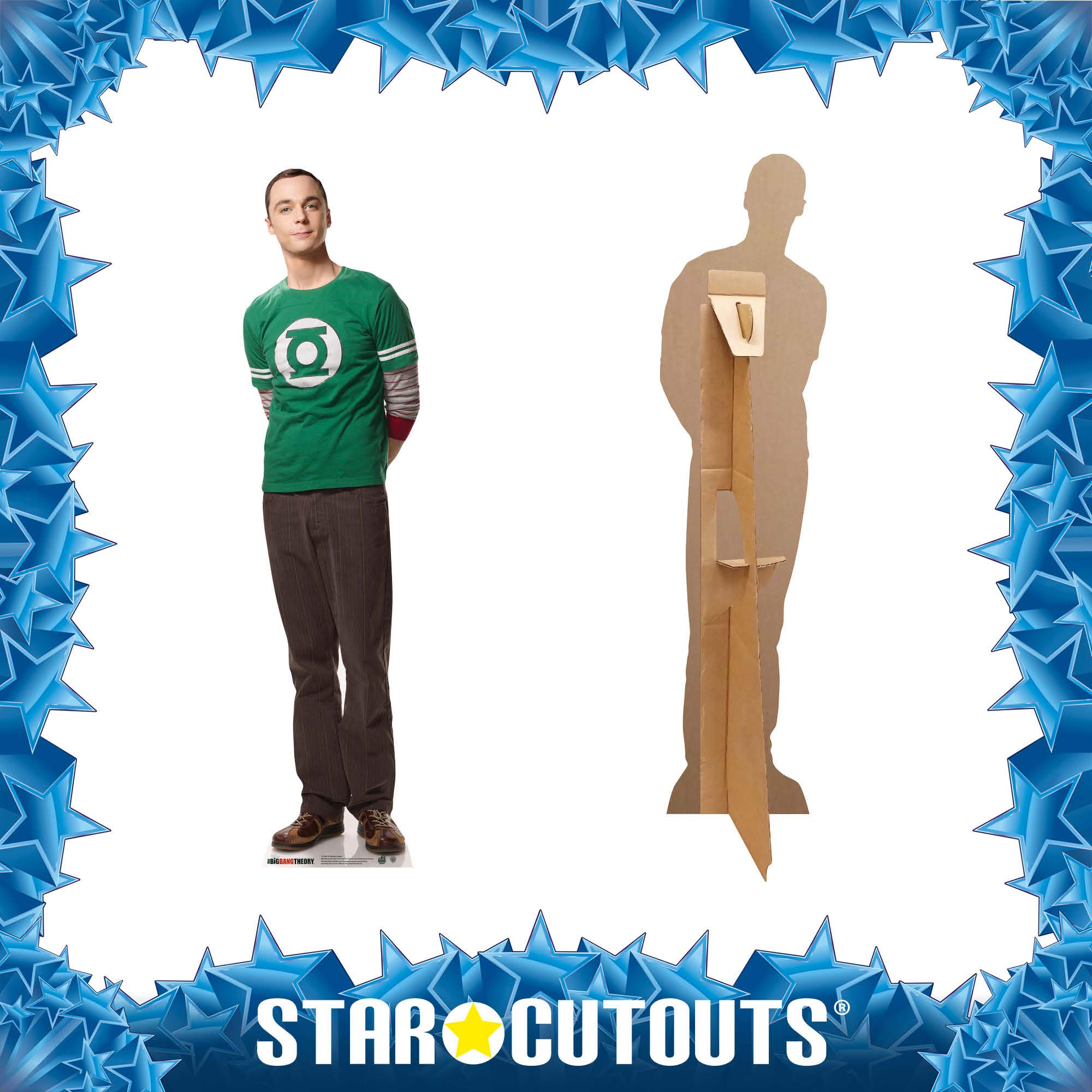 STAR CUTOUTS SC1960 The Big Bang Theory Sheldon Cooper Mini découpe en Carton – Cadeau Amusant, présentoir de Bureau et décoration de fête d'anniversaire
