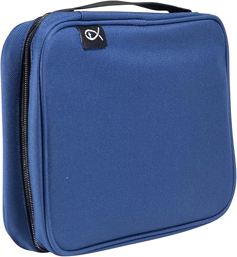 Divinity Boutique Funda para Biblia azul marino, mediano (21421)  6.125 x 9 x 2.25 pulgadas