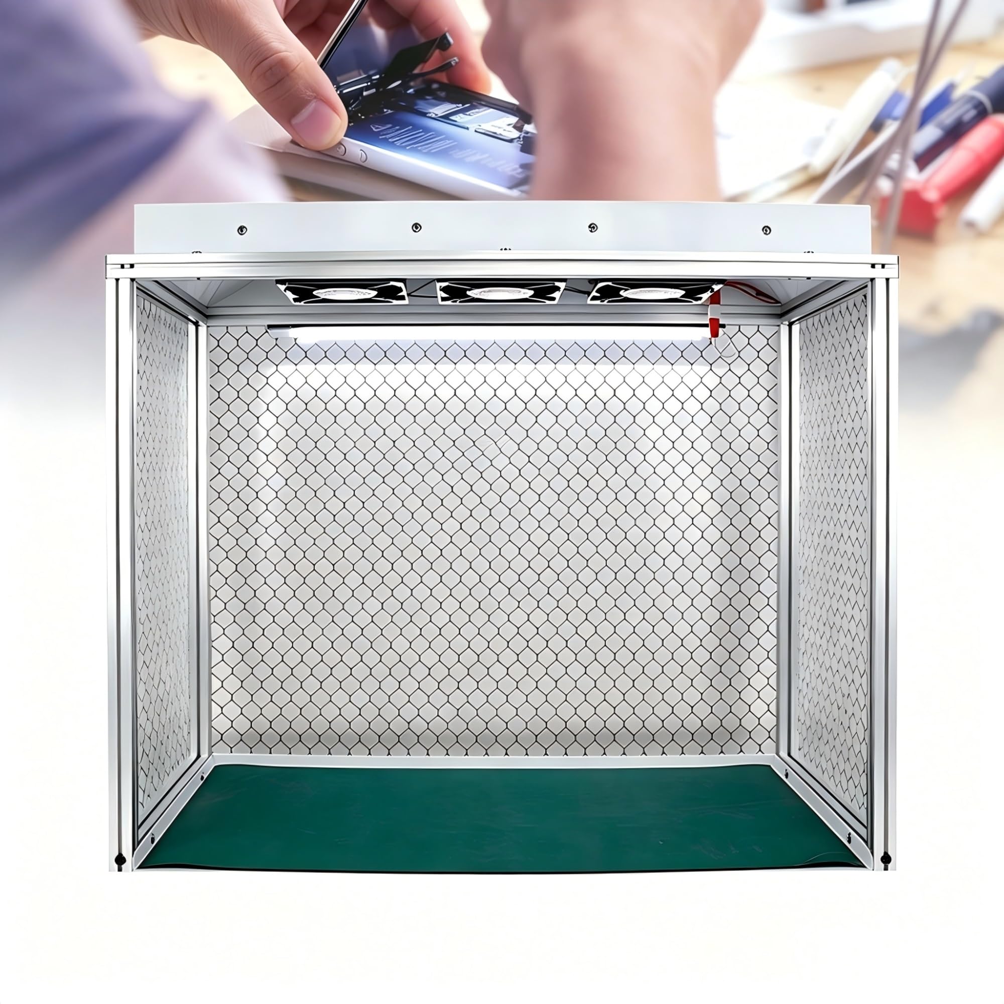 Hotte à flux laminaire vertical à triple ventilateur avec filtre HEPA classe 100