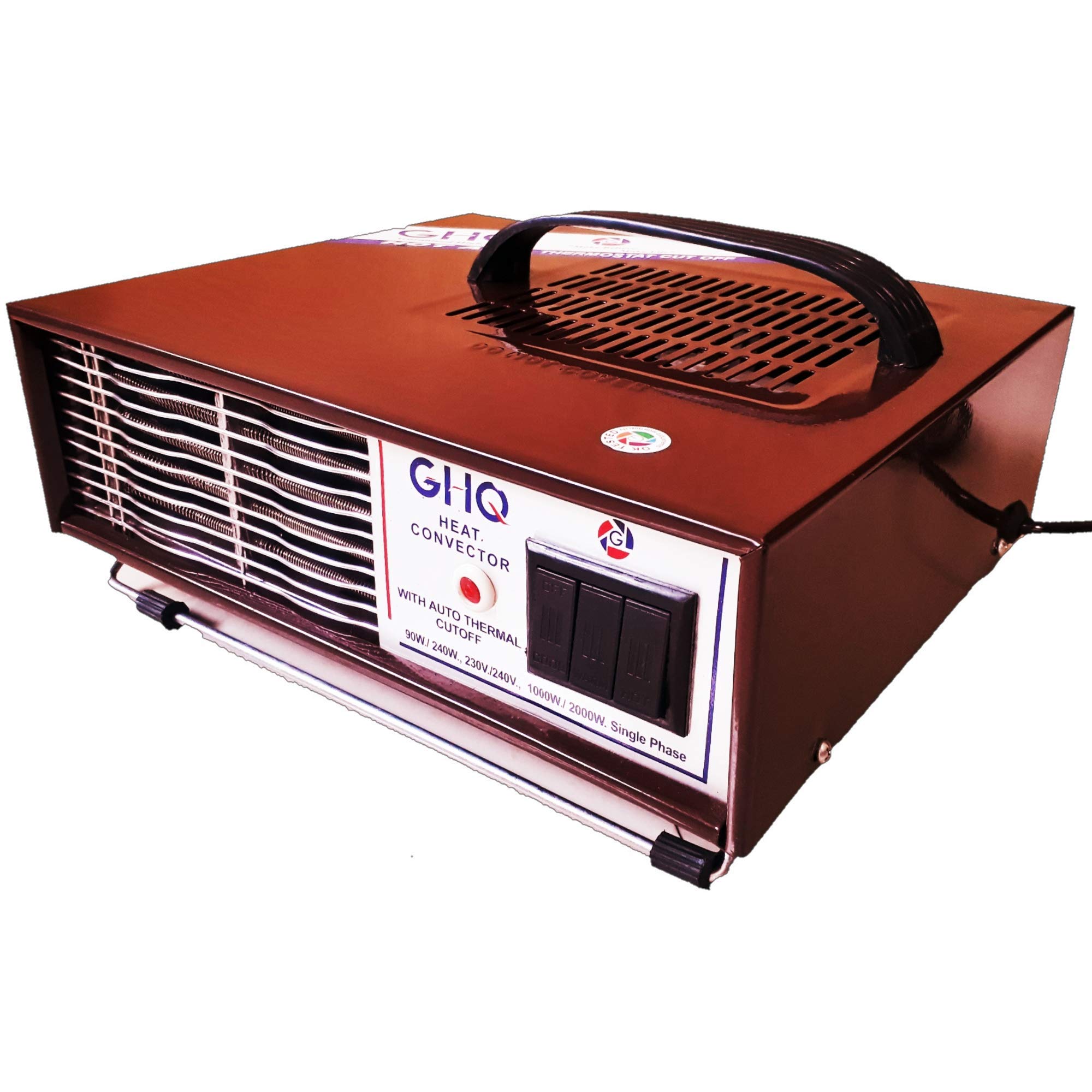 Buy GHQ® Room Heater Blower 2000 Watts, ISI Certified Convector