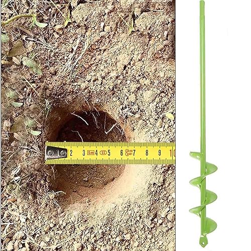 TCBWFY Broca de taladro para plantar 1.6 x 16.5 pulgadas de longitud extendida para jardín, broca en espiral para plantar bulbos, flores, broca de
