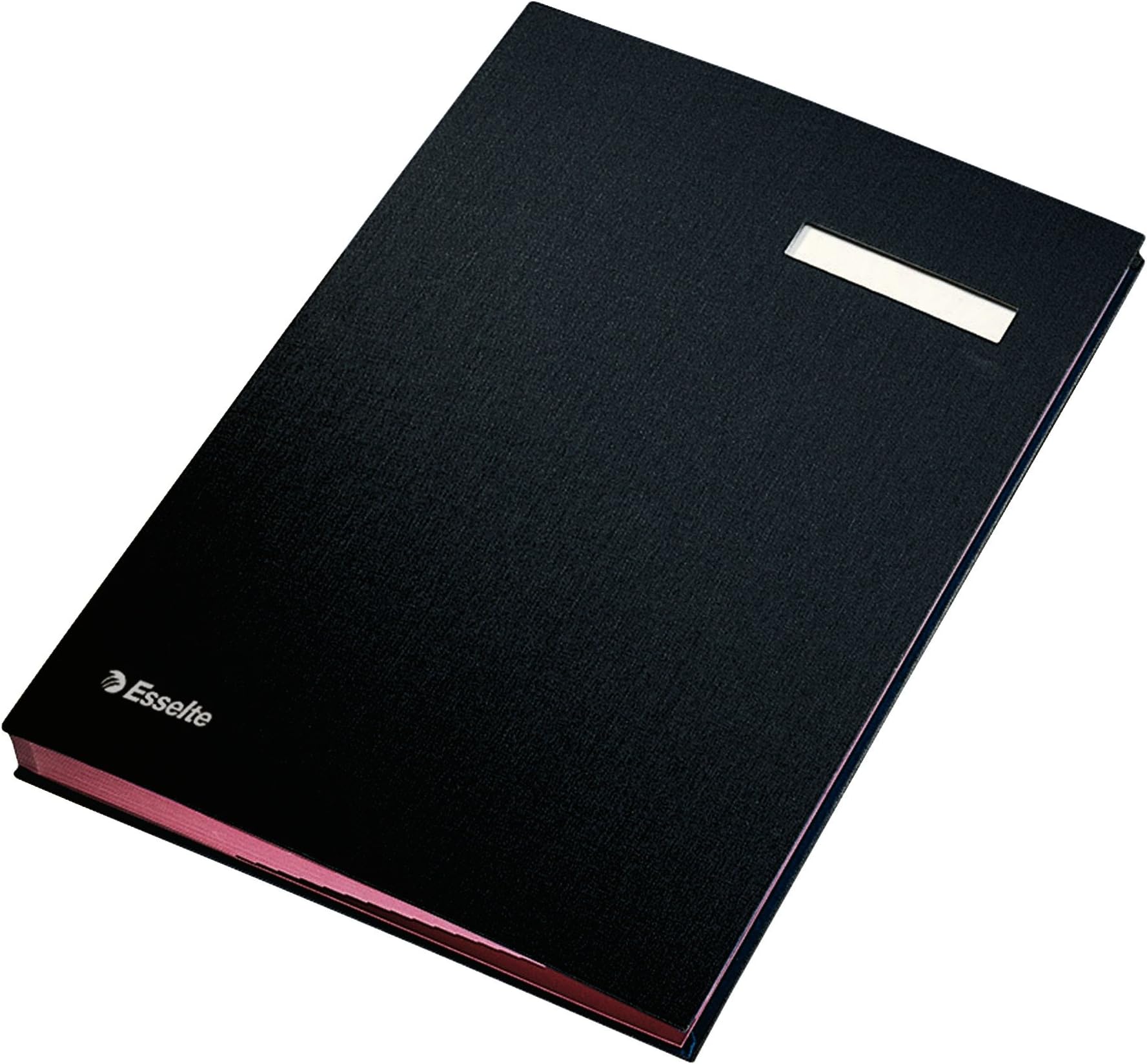 Leitz Esselte A4 Signature Book with 20 Card Dividers, Black