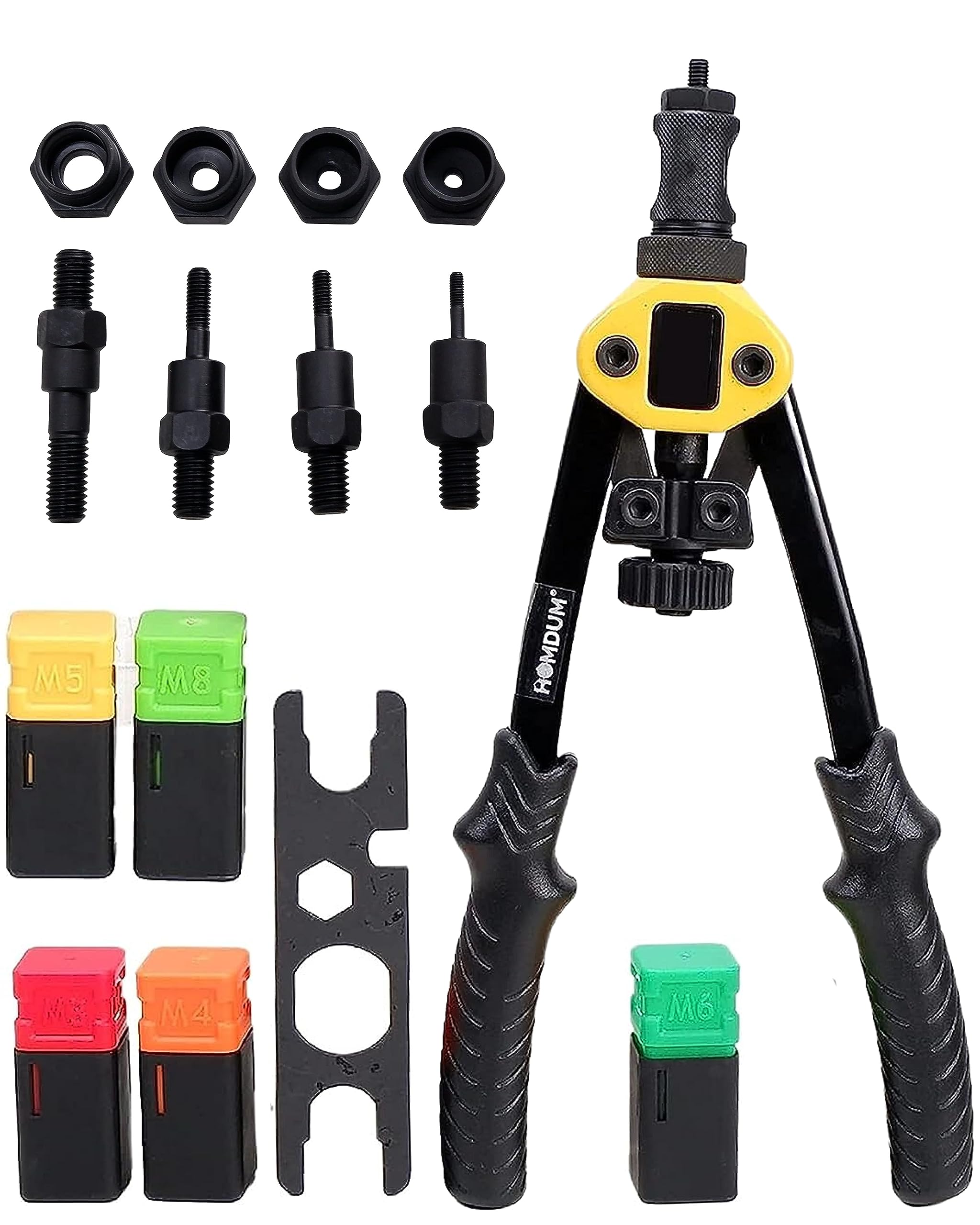 Homdum 12" Rivet Nut Tool Professional Hand Rivet Setter Kit with 5 Metric Mandrels in a Rugged Blow Carrying Case Rivnuts Insert Tool Gun size 300 mm (B0BQFCNTX9) Amazon Price History, Amazon Price Tracker