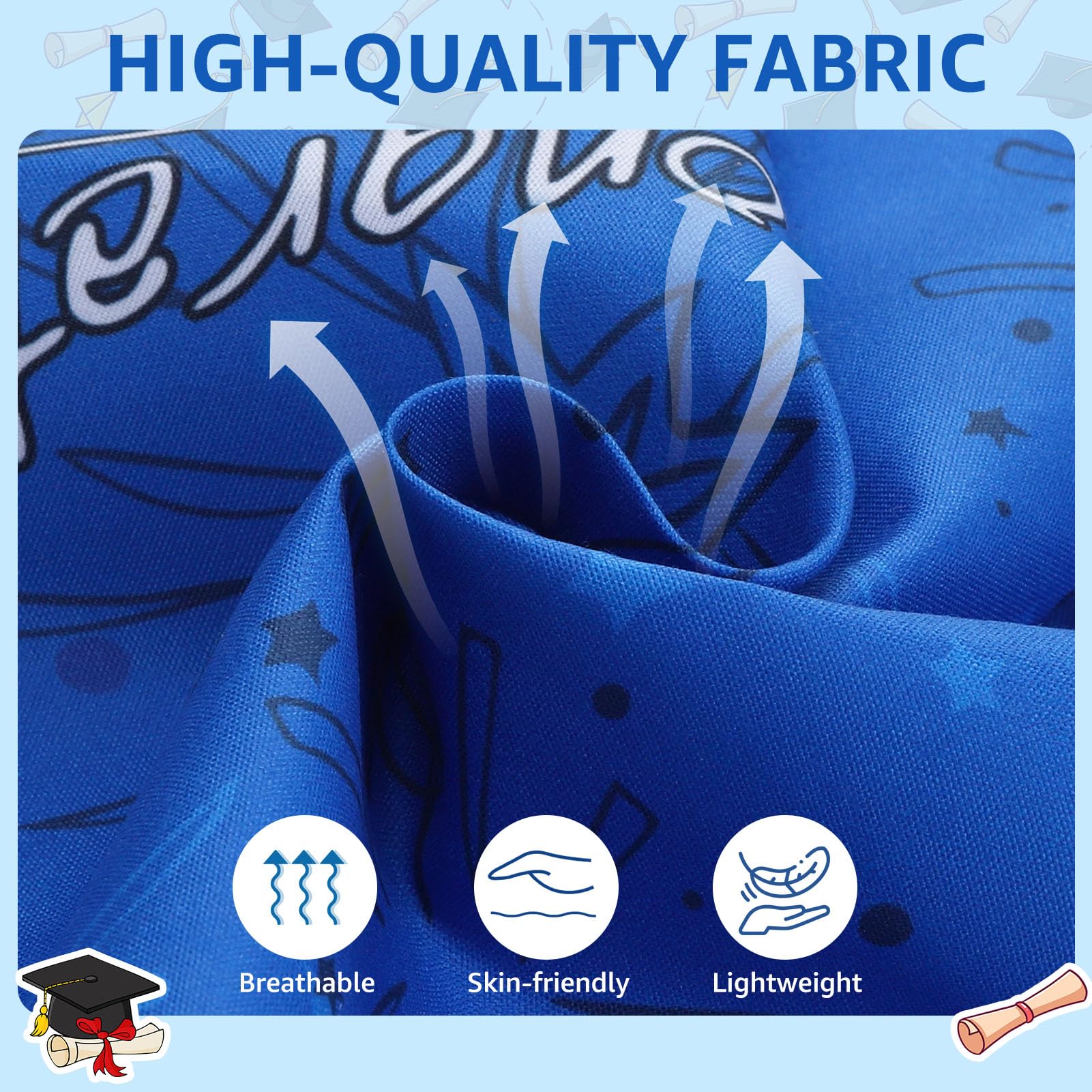 SCENEREAL Lot de 2 bandanas triangulaires réglables pour chiens de petite, moyenne et grande taille, bandanas de vacances pour chien, cadeau de remise de diplôme pour garçon et fille