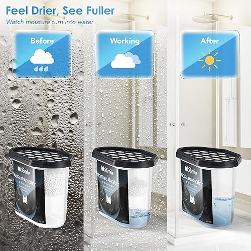 Miniatura 2 de Absorbedores de humedad, eficientes cajas de absorción de humedad de carbón activado y cajas absorbentes de olores, deshumidificador de automóvil