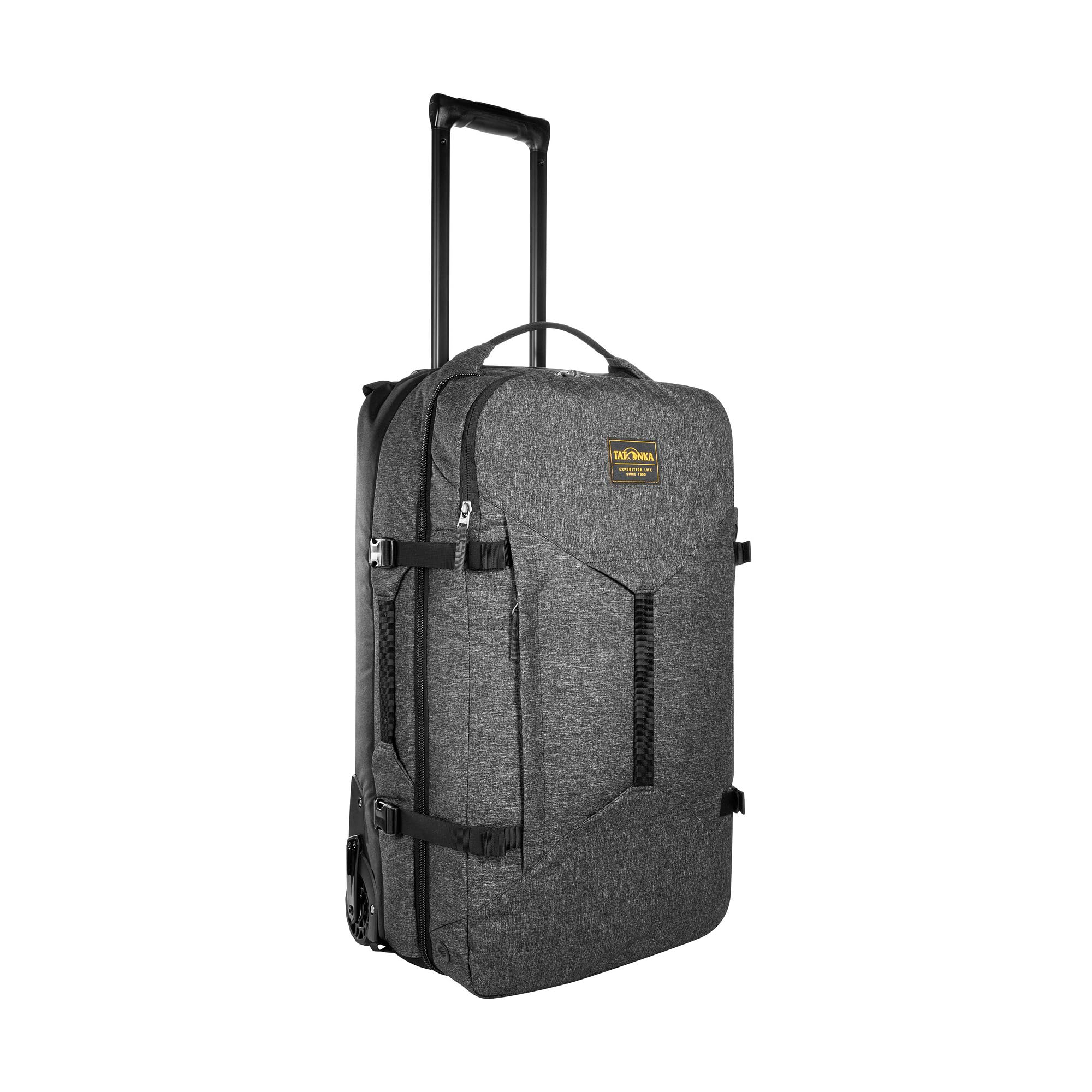 Travel Roller 60 – torba podróżna na kółkach – duży otwór w komorze głównej – kieszeń przednia z wyściełaną kieszenią na laptopa – teleskopowy wysuw – pojemność 60 litrów, czarny, 60 Liter, Wózek z