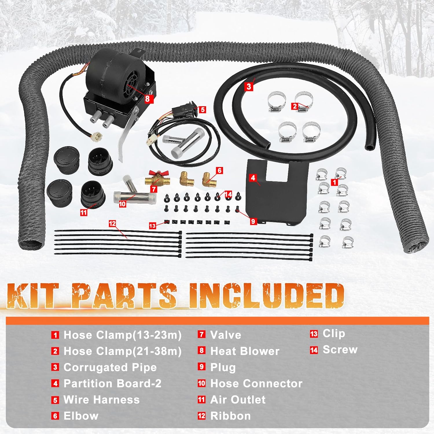 SSHK609-00 Cab Heater Kit with Defrost, Compatible with Can-Am Maverick X3 2017-2024