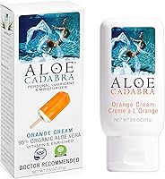 Vista 1 de Aloe Cadabra Flavored Vaginal Moisturizer, Organic Edible Aloe Non-Staining, pH Balanced(Orange Cream, 2.5 Ounces, 1 Pack)