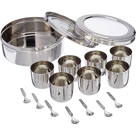 Tabakh MD-SS Storage Containers, None, Silver