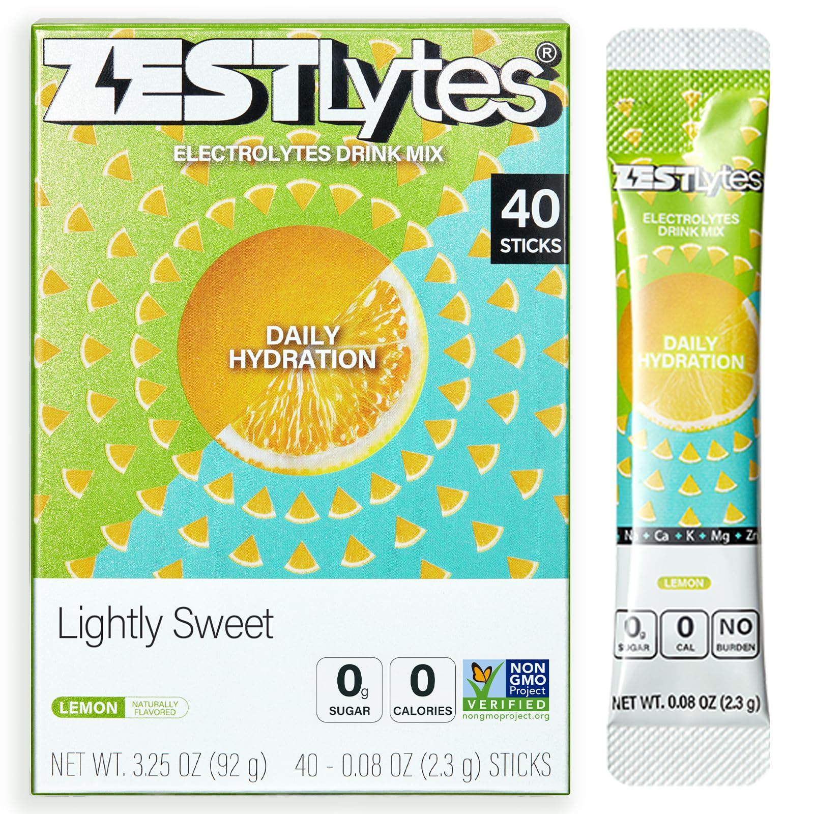40 Sticks Low Sodium Sugar Free & 0 Calorie Electrolyte Hydration Packets — Amazon image 10