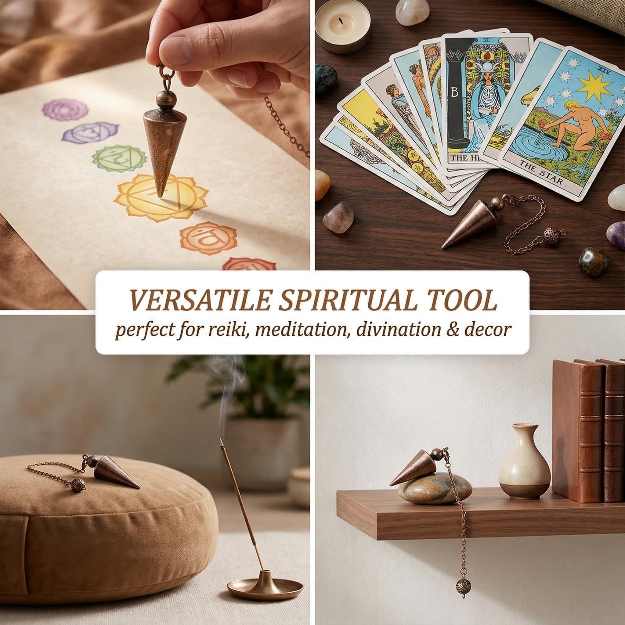 Pendolo Esoterico Metallo, Pendolo Esoterico Divinatorio, Pendolino Divinazione Radioestesia A Cono, Pendolo Pendolo A Cono Con Catena Per La Guarigione Del Reiki Terapia Energetica