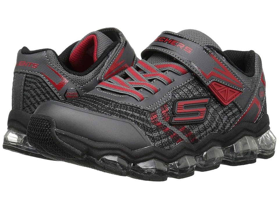 

SKECHERS KIDS Turbo - Flash 90595L Lights (Little Kid/Big Kid) (Charcoal/Red) Boy's Shoes