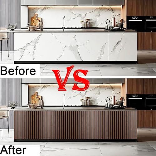 Miniatura 6 de Paneles de pared acústicos de madera de 94.5 x 23.6 pulgadas, paneles de pared flexibles 3D insonorizados, paredes de listones de madera para