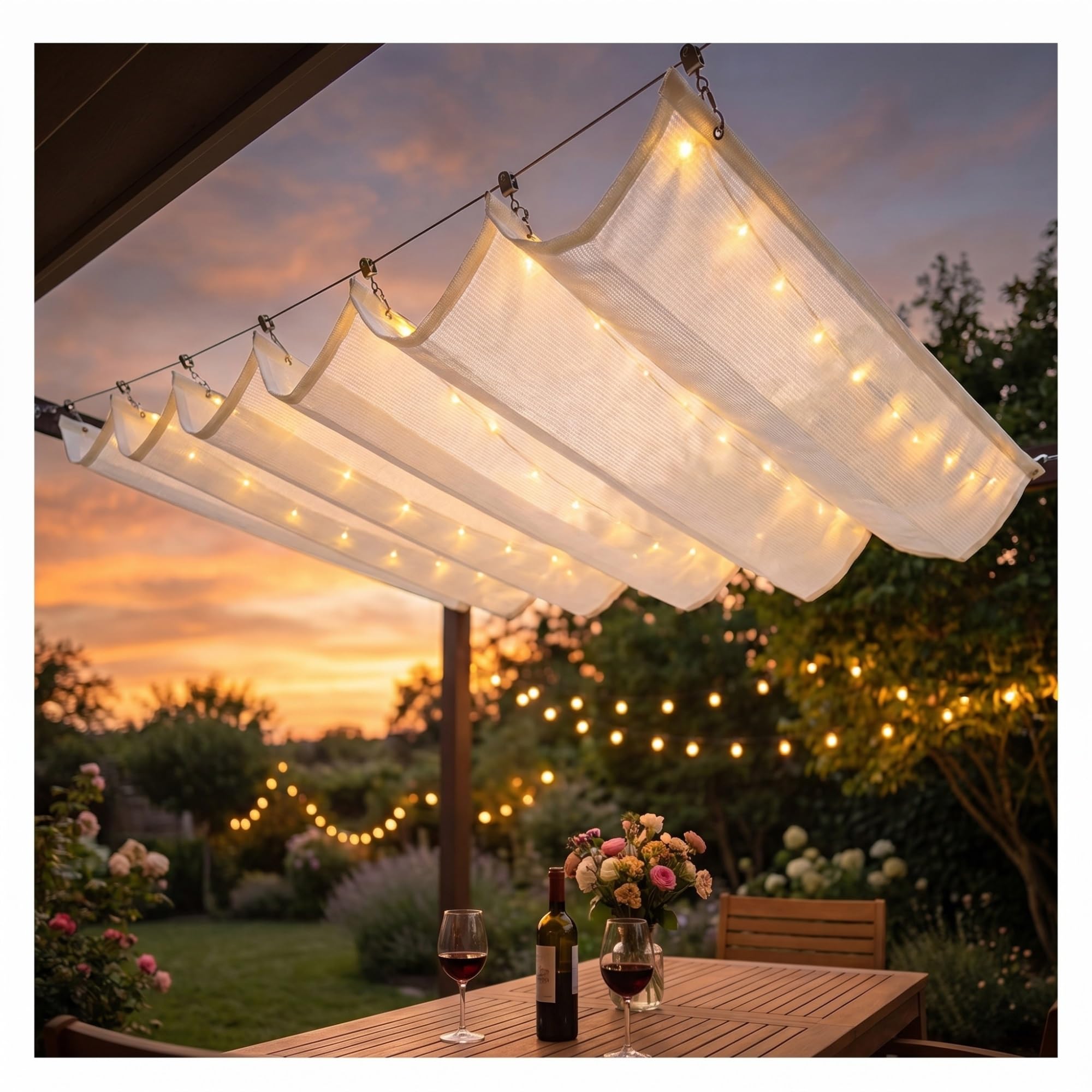 Toile rétractable pour pergola : protégez votre terrasse de la chaleur et des UV