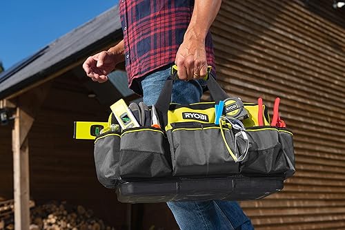 Miniatura 2 de RYOBI RSSMTB1 - Bolsa mediana para herramientas, color negro, amarillo