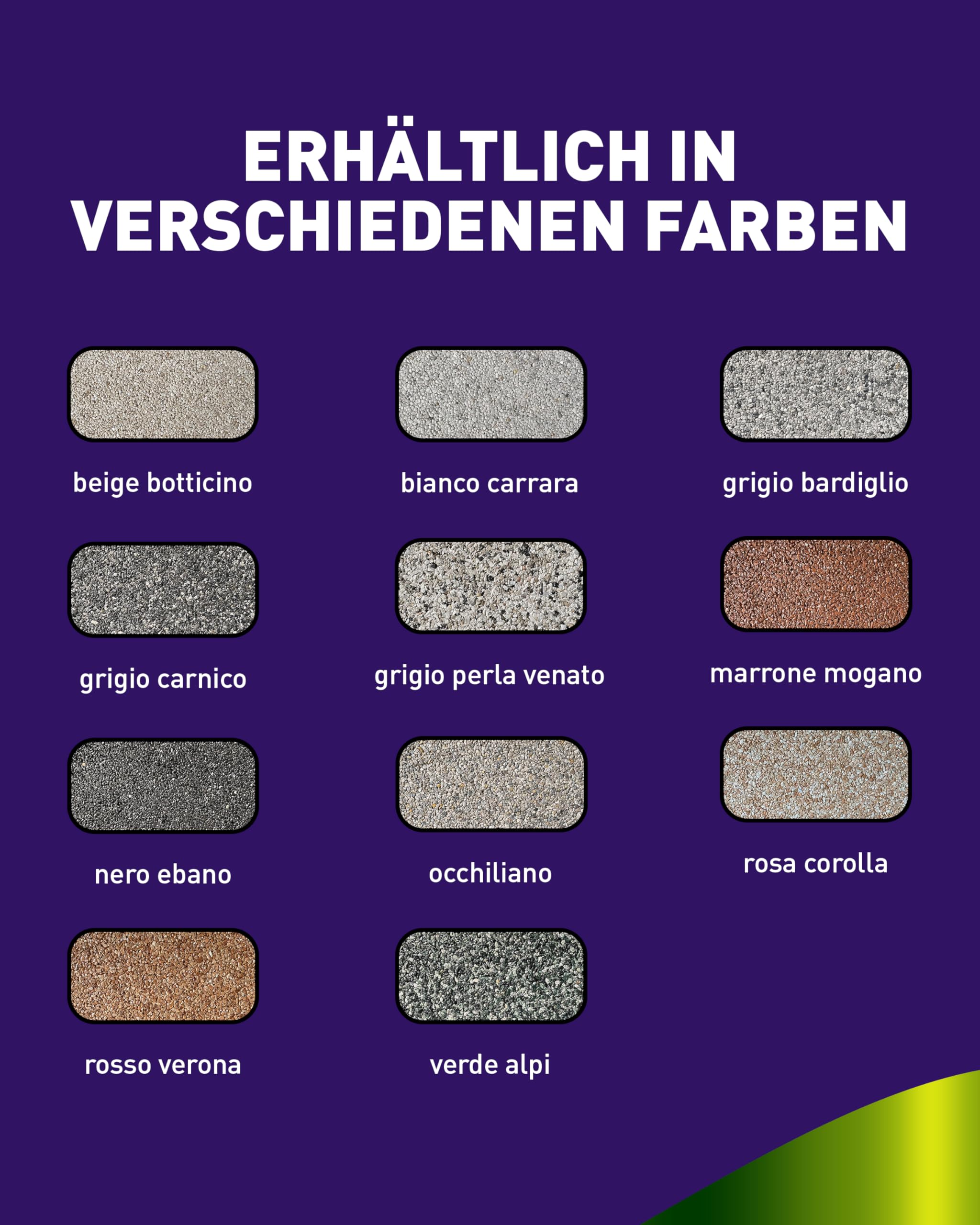 ST-EP Steinteppich Komplett-Set (Beige Botticino) für ca. 2,5m² inkl. 2K Epoxidharz Bindemittel, natürlicher Steinboden, Marmorkiess