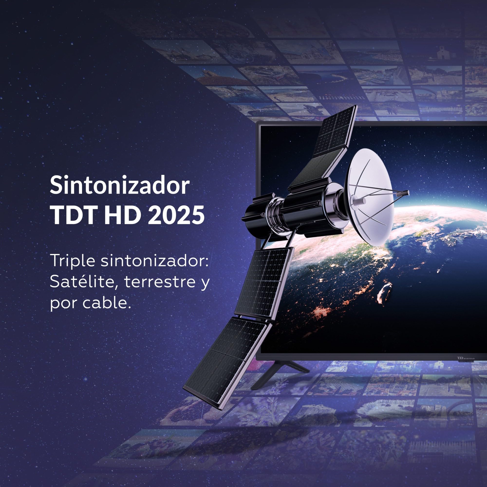 TD Systems - Televisor 40 Pulgadas Full HD no Smart TV, televisión TDT 2025, televisores con 3 años de garantía, 2X HDMI, USB Reproductor y Grabador - PRIME40K21F