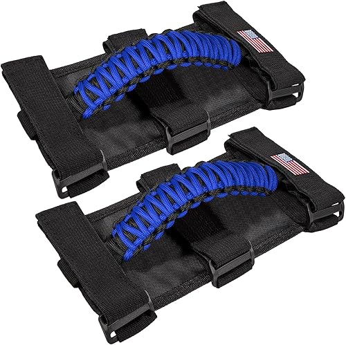 Miniatura 1 de Asas de agarre de barra antivuelco para Jeep Wrangler JK JKU JL JLU TJ YJ Sport Sahara Freedom Rubicon Unlimited Gladiator JT 1955-2023 UTV ATV