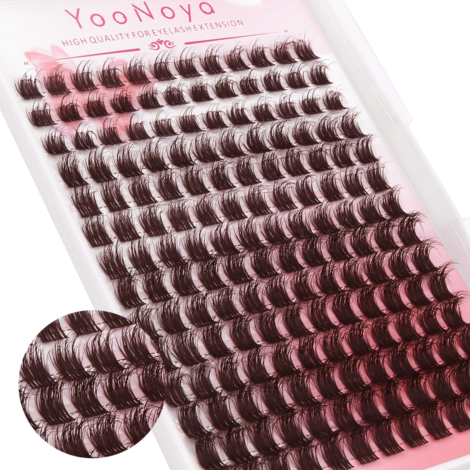 YOONOYA Wimpern Einzeln DIY Cluster Wimpern D Curl Individuelle Wimpern Extensions