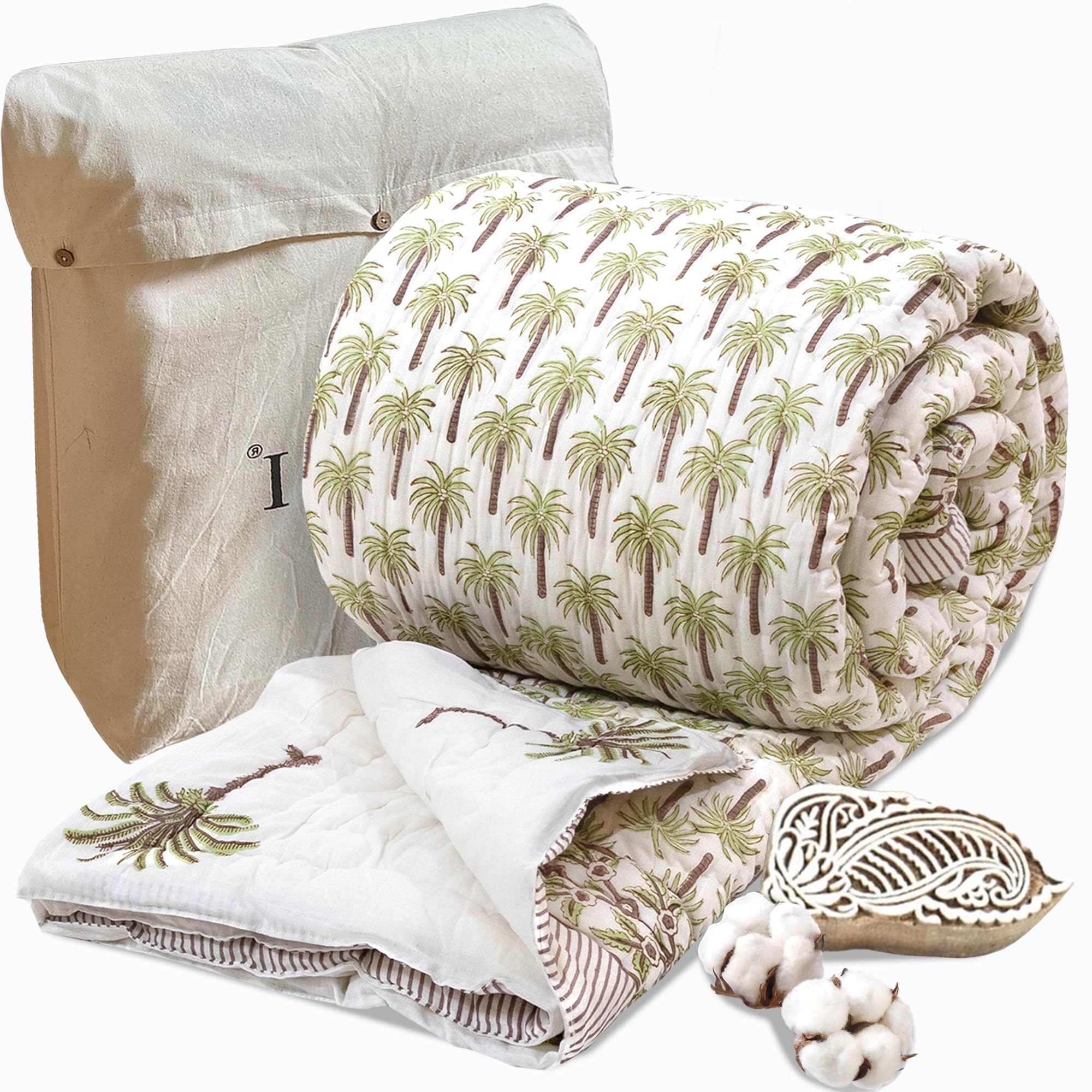Jaipuri Quilt - Handcrafted Indian Comfort -21