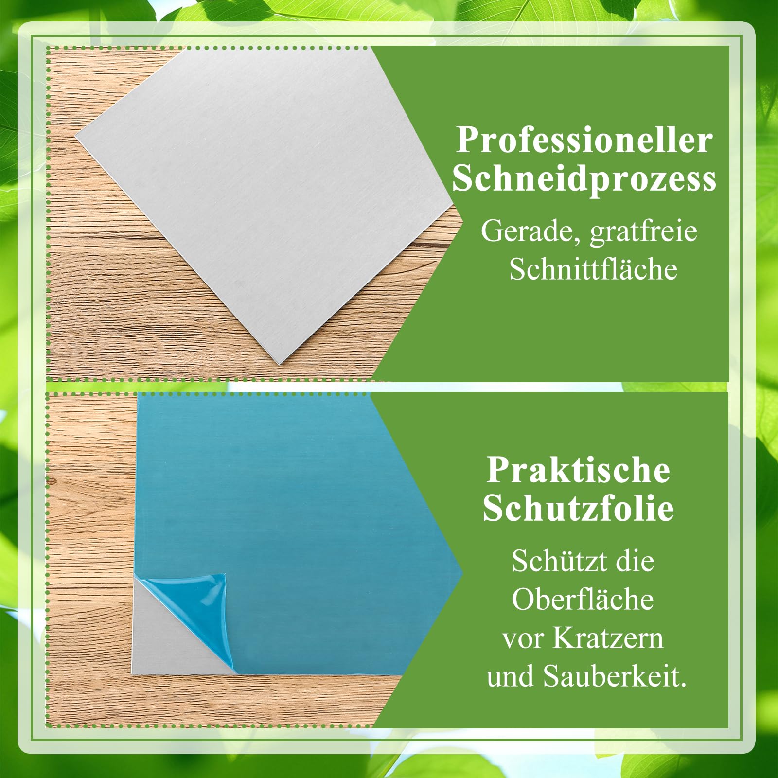 4 Stk Aluplatten 6061 Aluminiumblech 30 * 20cm Aluminium Platte 2mm Aluminiumblech mit beidseitiger Schutzfolie Aluminium Blech für Modellbau Messebau Diy Handwerk