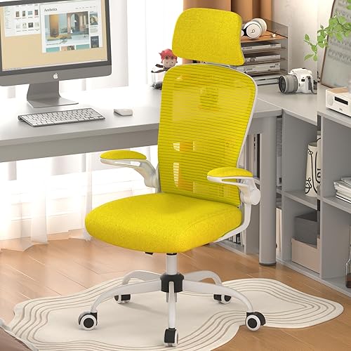 Miniatura 10 de Mimoglad Silla de Oficina, Silla de Escritorio Cómoda - Silla Ergonómica de Computadora de Respaldo Alto con Soporte Lumbar Ajustable