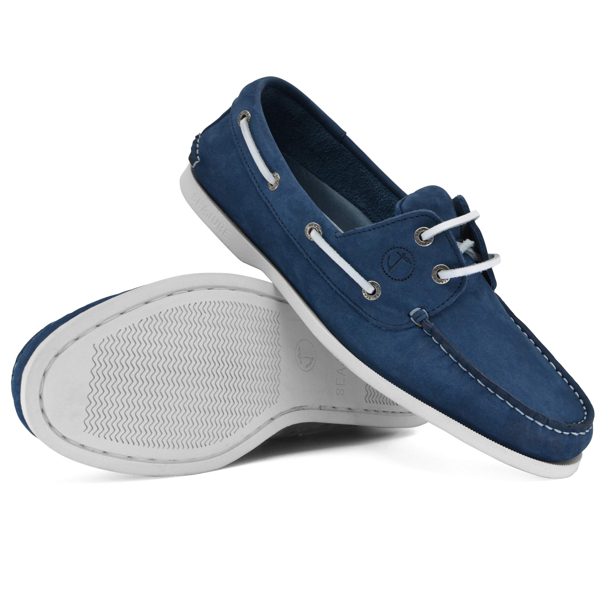 Seajure Damen Bootsschuhe Trebaluger Blaues Nubukleder