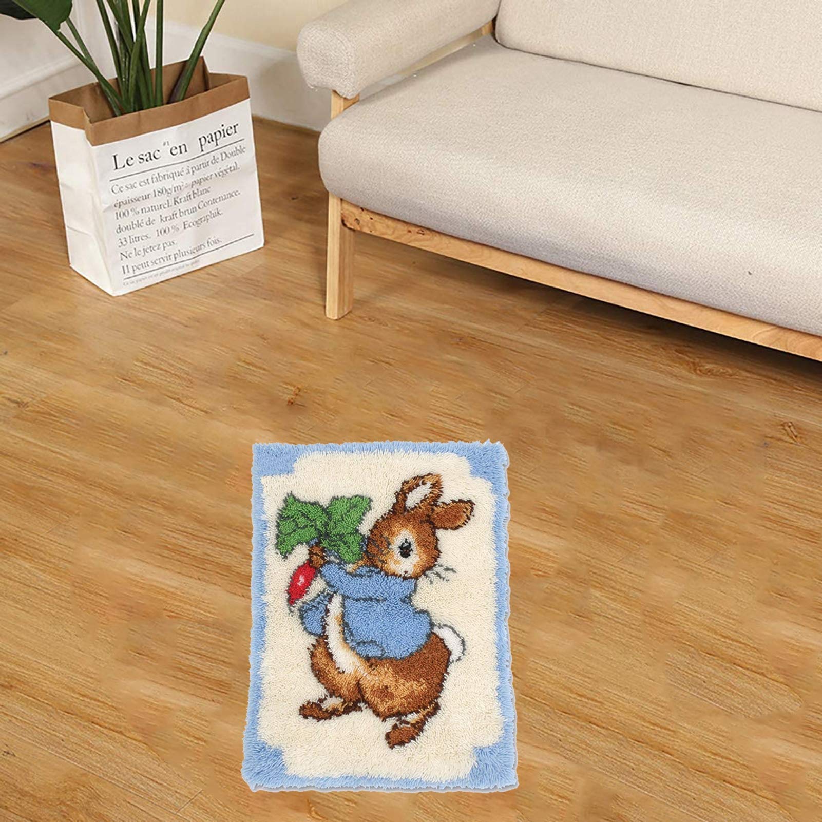 Baseball Round Shape Latch Hook Kits Pre-Printed Rug Guyana