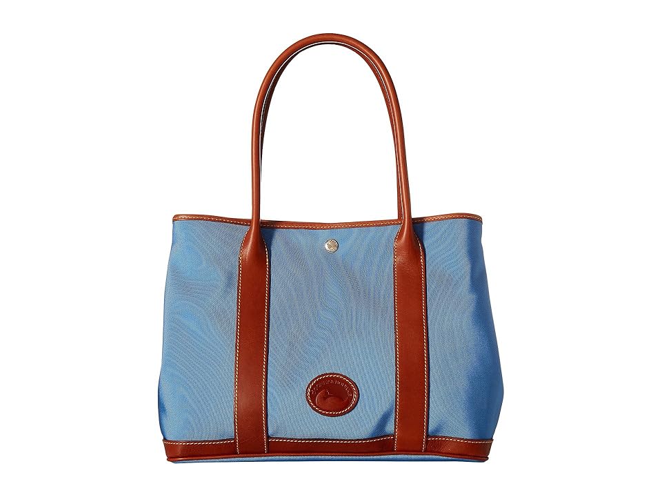 

Dooney & Bourke Nylon Layla Tote (Dusty Blue/Tan Trim) Tote Handbags