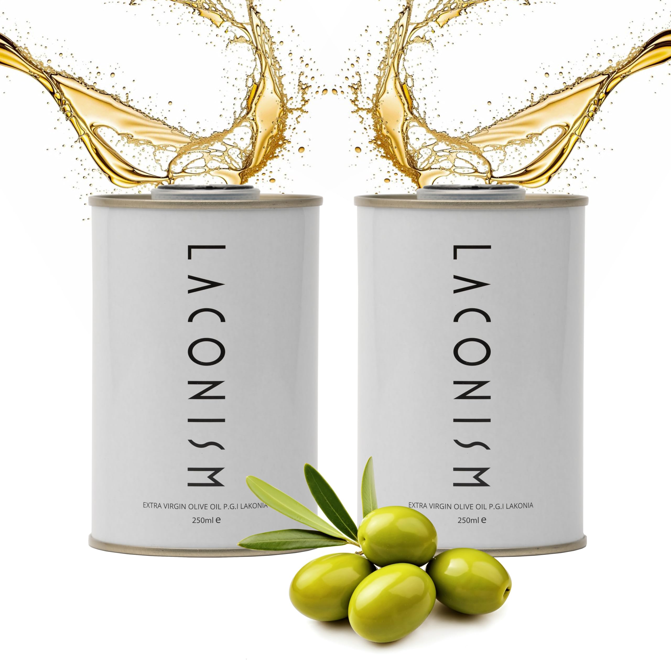 Amazon.com : Pack of 2 Extra Virgin Olive Oil Tin, Great Taste