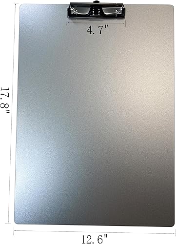 Miniatura 2 de Portapapeles de metal de 11 x 17 pulgadas con soporte para bolígrafos, portapapeles de aluminio de tamaño A3 resistente, tablero de dibujo grande