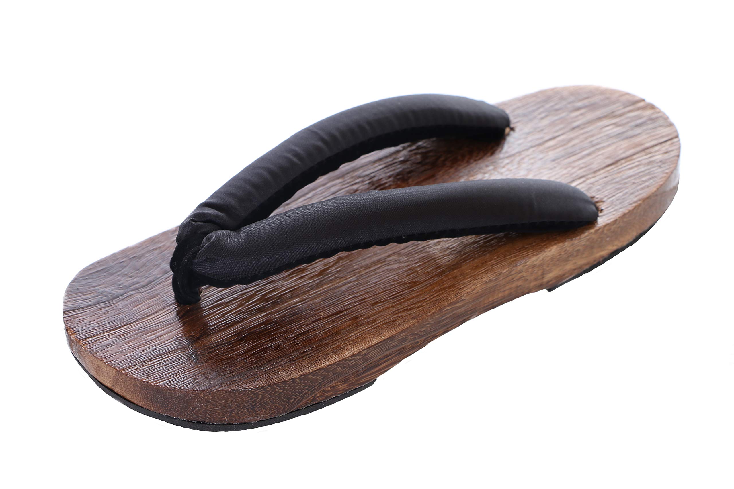 K-G-50-2 Black Original Japan Geta Dark Wood Sandal Tabi Kimono Geisha Kendo Samurai Toe Separator