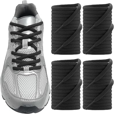 UamGlsob 2 Pairs Oval Shoelaces for New Balance 878/530/420/1906R Sneakers, 1/4"6mm Running Shoe Strings Replacement Laces