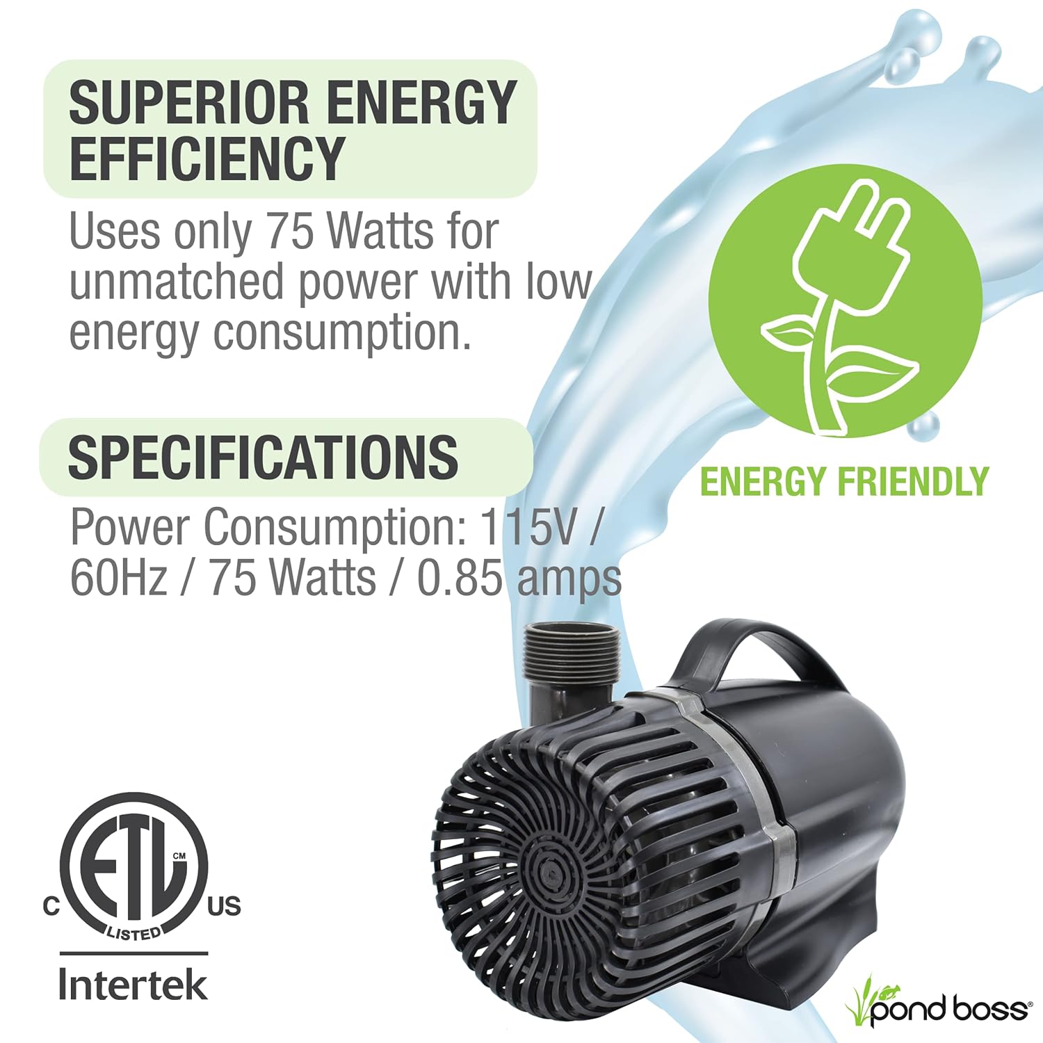 1350 GPH Waterfall Pump