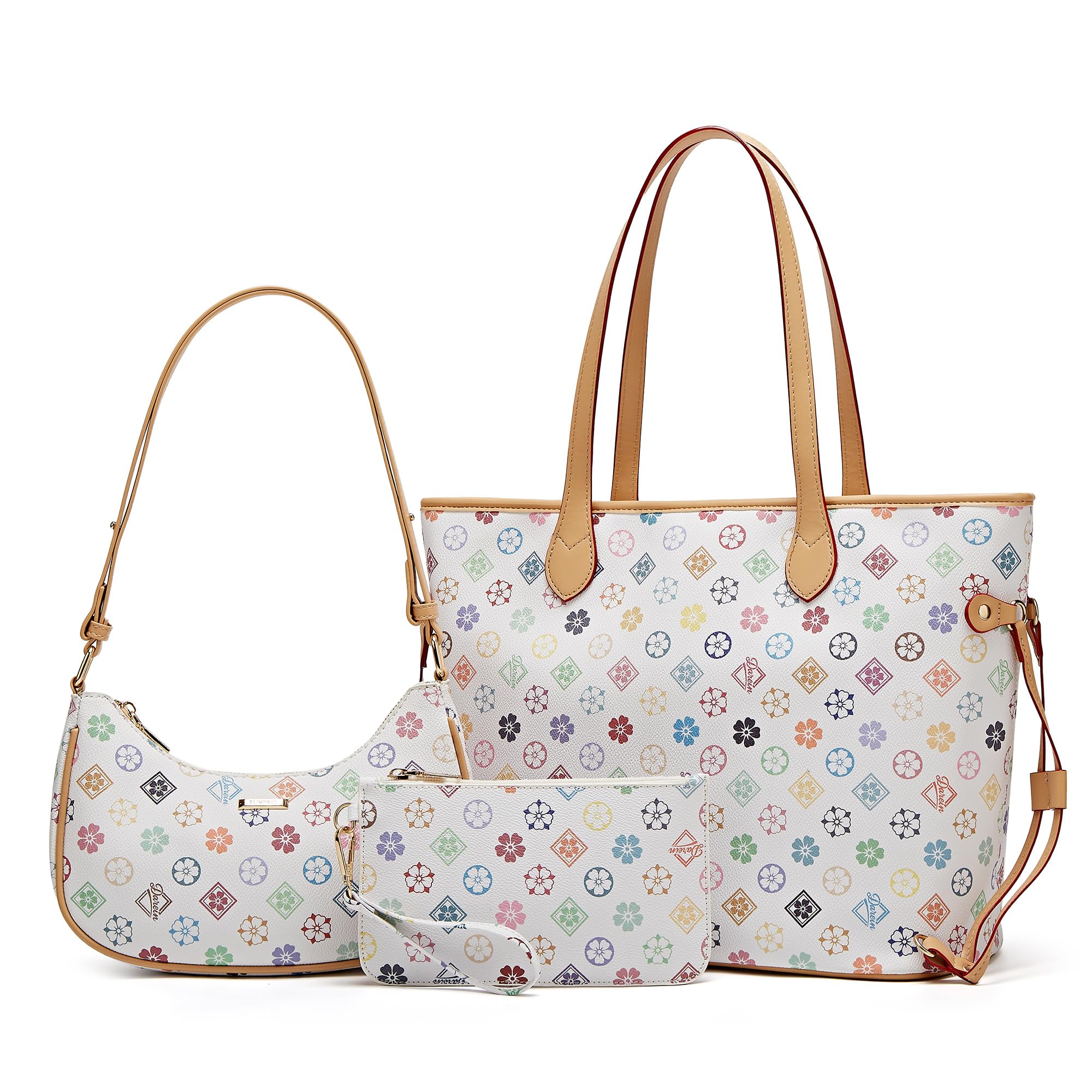 Women Fashion Handbags Tote Bag Shoulder Bags Top Handle Satchel Purse Set