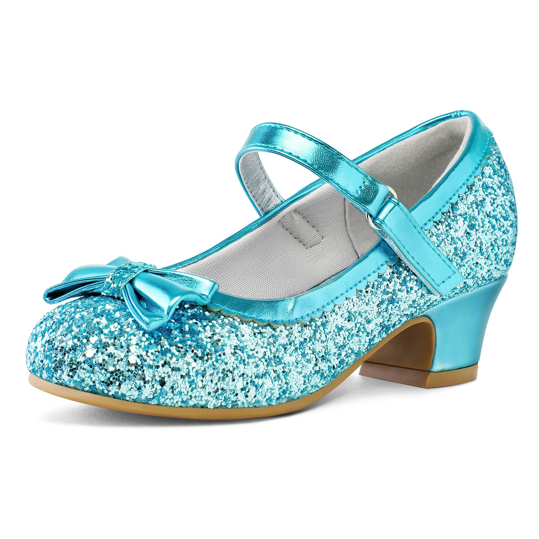 K KomForme Toddler Heels Girls Dress Shoes Mary Jane Princess Shoes