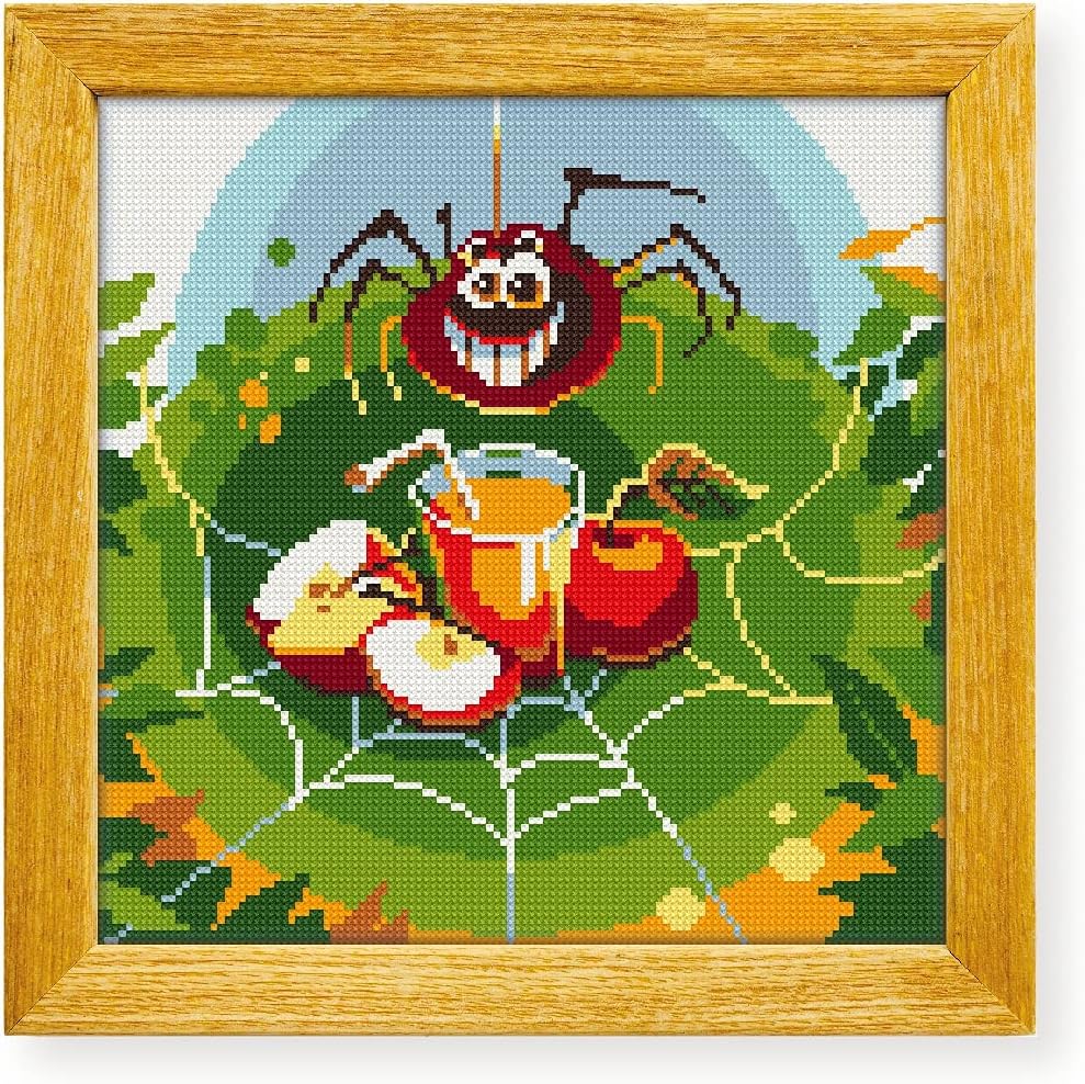 Awesome Pattern Studio Spider DS059, Diamond Painting Kit, Diamond Art Kits for Adults, Full Drill 5D Diamond Dots Kits. All Items Included.