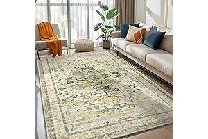 NORTHERN BROTHERS 5x7 Rugs for Living Room - Washable Distressed Rugs