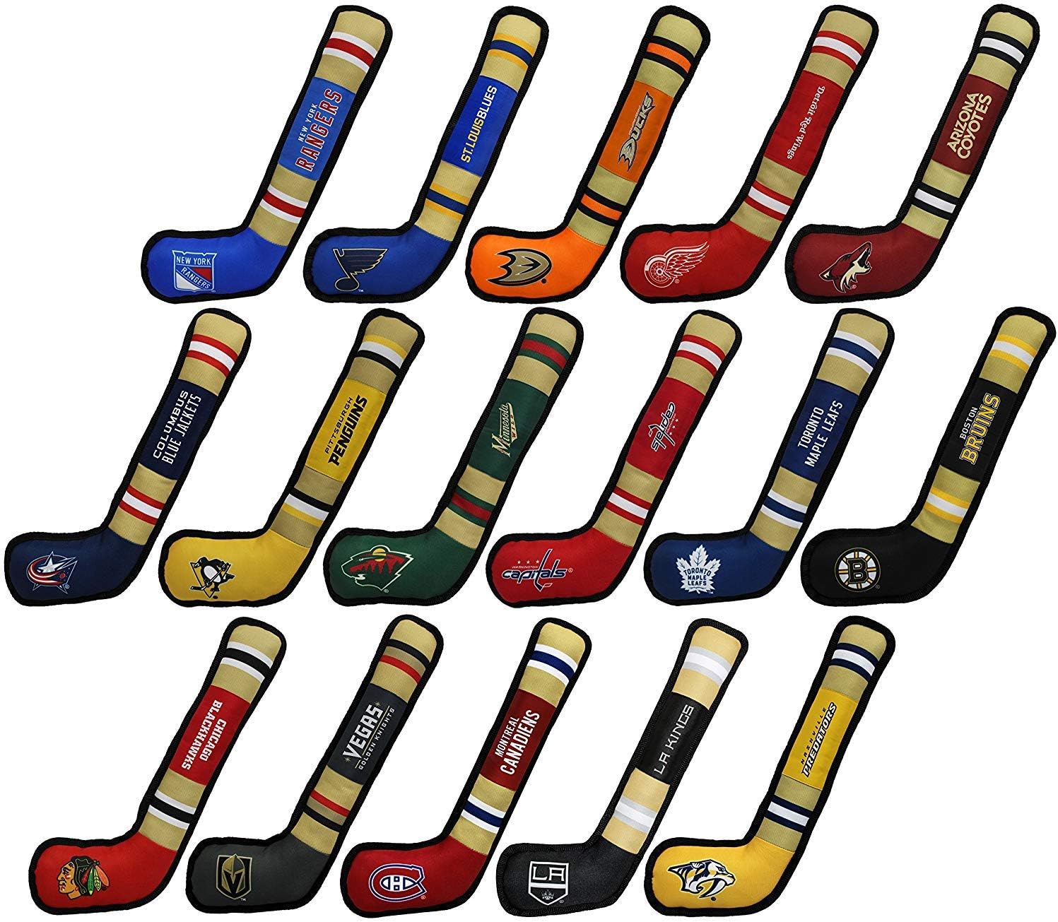 Pets First NHL Buffalo Sabres Stick Toy for Dogs & Cats. Play Hockey with Your Pet with This Licensed Dog Tough Toy Reward!