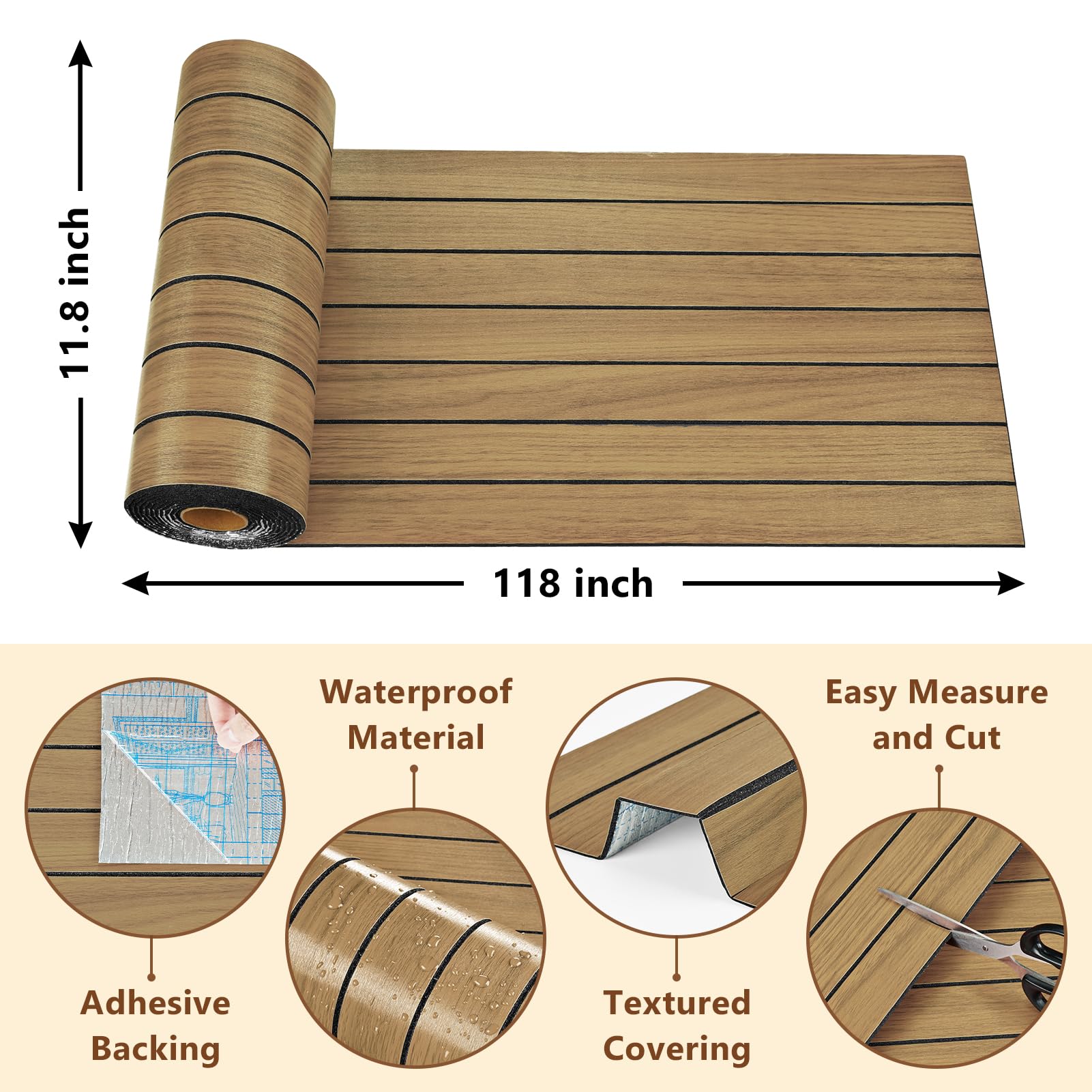 Panel de pared de madera 3D para despegar y pegar, paneles de