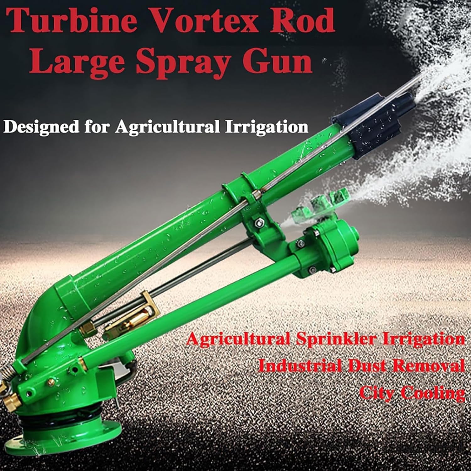 Agricultural Irrigation Spray Gun,Agricultural Irrigation Nozzle, Field Sprayer, 360° Large Area Rotary Spray Irrigation, Easy To Use, Suitable for Farmland Irrigation, Lawn