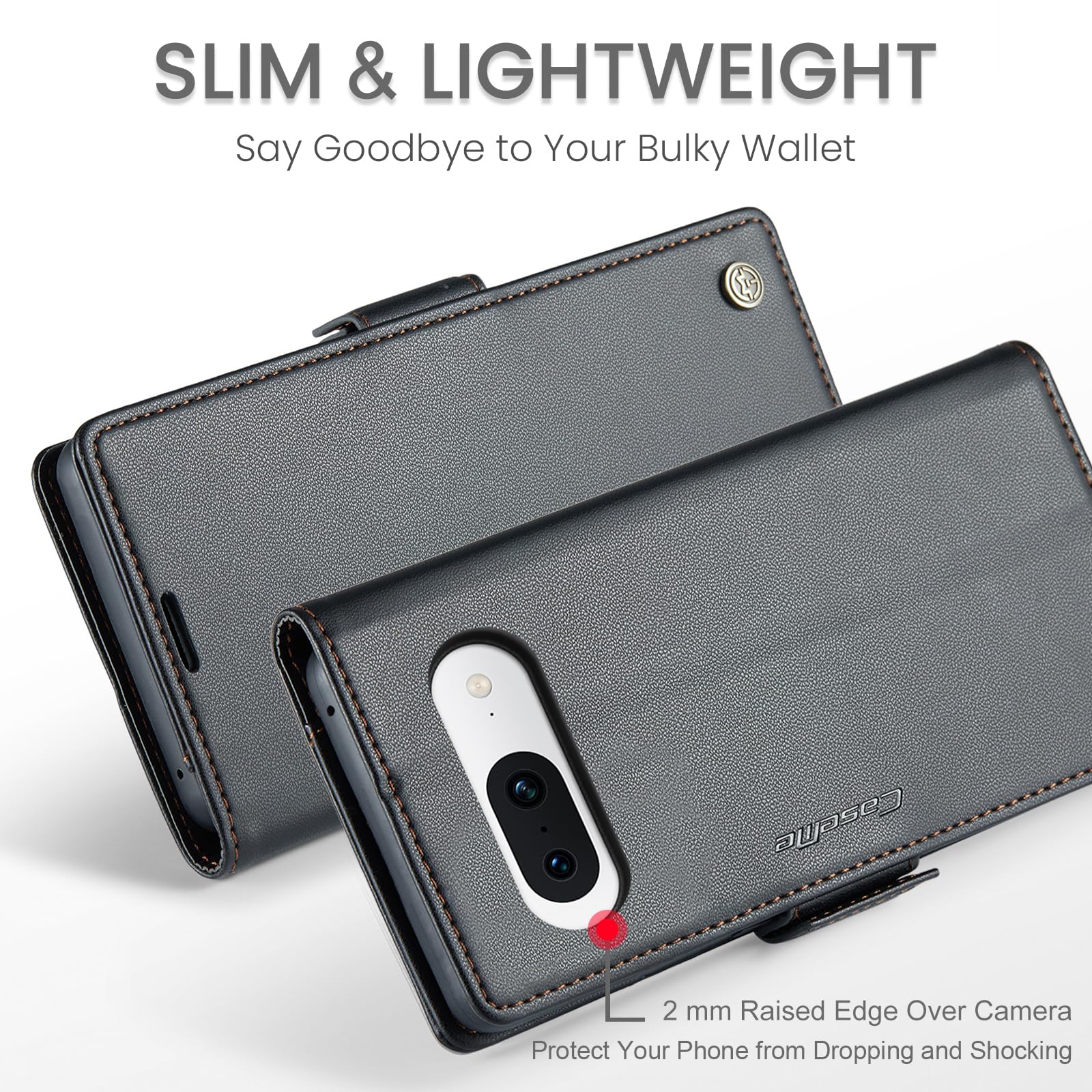 XMTON Custodia per Google Pixel 8a cover per Magsafe, Protezione della fotocamera, Cover magnetica in metallo, Custodia protettiva antiurto e Vestibilità slim per Google Pixel 8a case, Argento