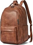 LATMAP 30L Backpack Purse for Women Men Laptop Backpack, Faux Leather Travel Work Backpack Teacher Bookbag fits 15.6" Laptop