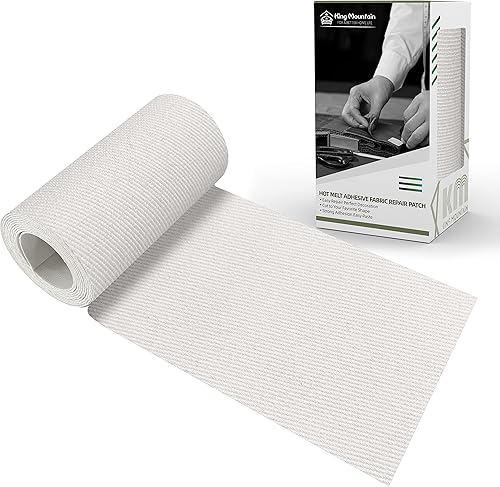 Vista 32 de KING MOUNTAIN Parche de reparación termoadhesivo, paquete de 20 piezas, parche de reparación termoadhesivo 100% algodón, 3 x 4-1/4 con pegamento